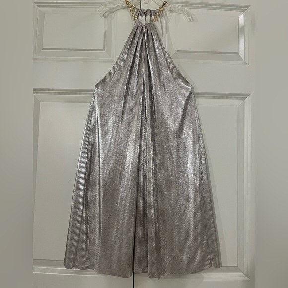 Babaton Aritzia Avalon Silver Dress Size Small - Picture 7 of 17